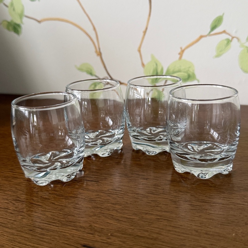 Italian Bormioli Rocco Galassia Low Ball Whiskey Glasses Set of 4